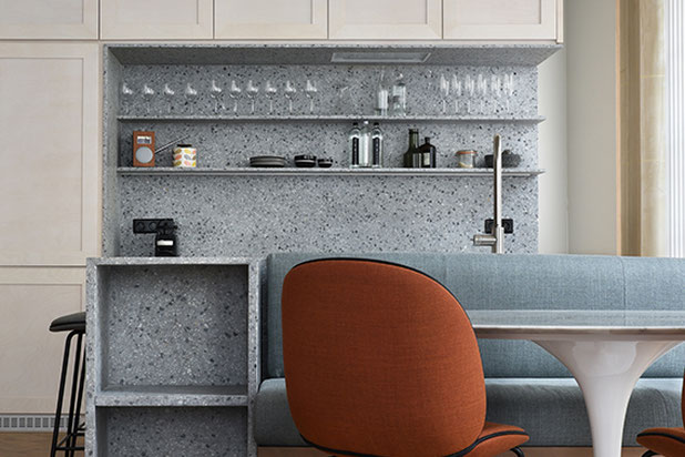 Pièce de vie-renovation-logement-Paris
