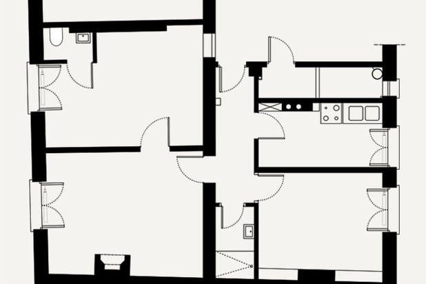 Plan existant-renovation-appartement-Paris
