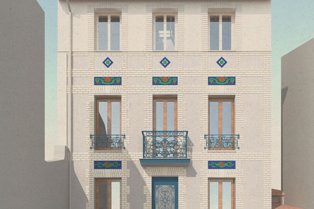 Façade-surelevation-maison-Le Kremlin-Bicêtre