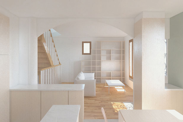 Séjour-surelevation-maison-Le Kremlin-Bicêtre