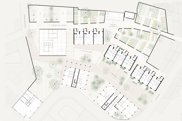 Mixité programmatique + espaces public-construction-logement-Lisieux