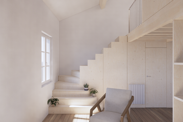 LOFT - AMENAGEMENT ET CREATION D'UNE MEZZANINE-amenagement-appartement-Saint-Jean-de-Luz