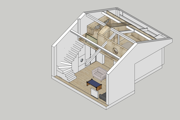 LOFT - AMENAGEMENT ET CREATION D'UNE MEZZANINE-amenagement-appartement-Saint-Jean-de-Luz