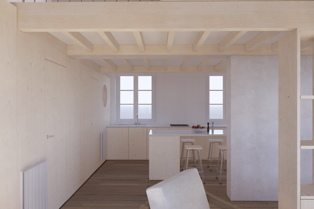 LOFT - AMENAGEMENT ET CREATION D'UNE MEZZANINE-amenagement-appartement-Saint-Jean-de-Luz