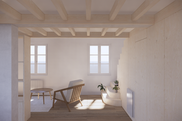 LOFT - AMENAGEMENT ET CREATION D'UNE MEZZANINE-amenagement-appartement-Saint-Jean-de-Luz