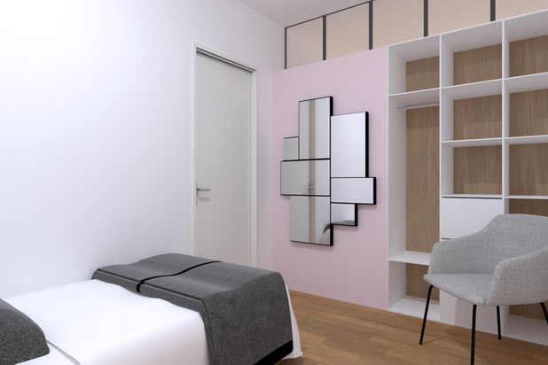 3D chambre enfant-renovation-appartement-Courbevoie