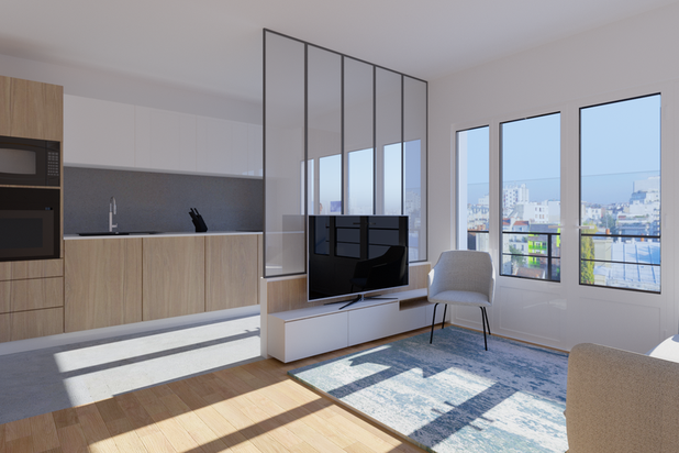 3D salon-renovation-appartement-Courbevoie
