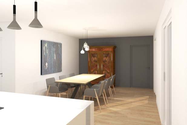3d de la salle à manger-renovation-maison-Saintry-sur-Seine