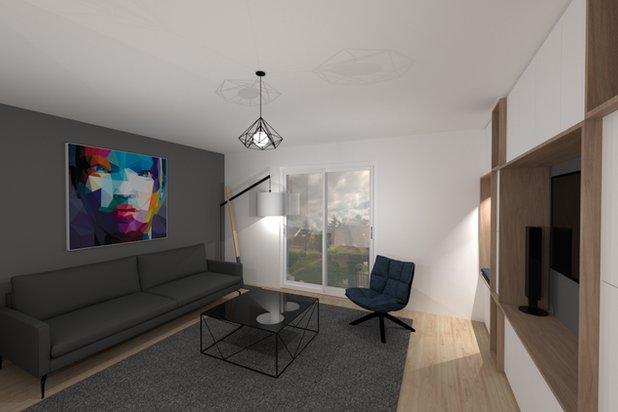 3d du salon-renovation-maison-Saintry-sur-Seine