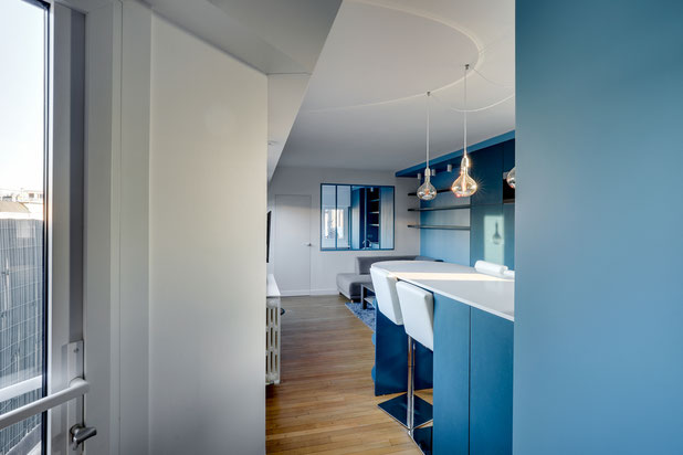 Vue de l'entrée-renovation-appartement-Paris
