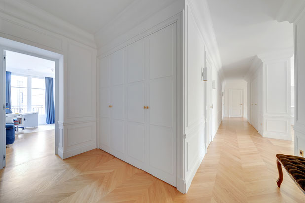 Entrée et bureau-renovation-logement-Paris