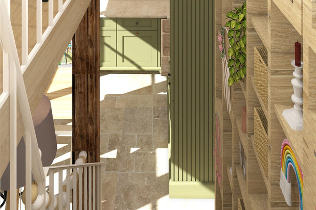 Vue de l'escalier-renovation-maison-Saulty
