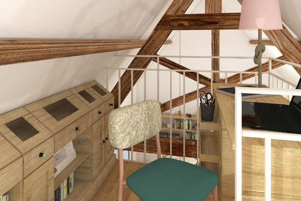 Vue du bureau administratif-renovation-maison-Saulty