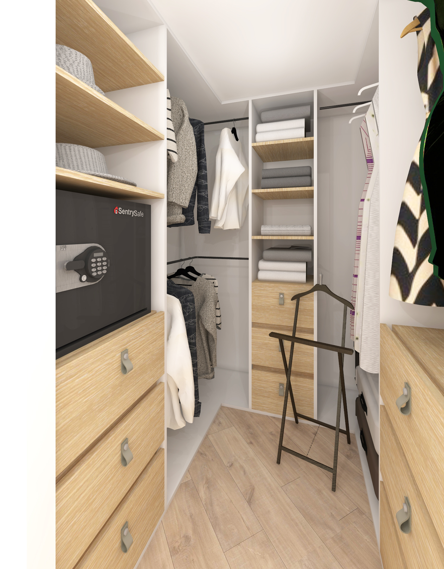 Le dressing moderne – rénovation d'appartement Alpes-Maritimes Le dressing moderne – rénovation d'appartement Alpes-Maritimes