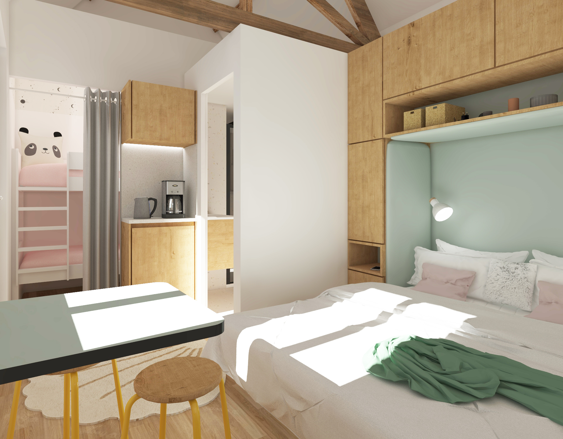 La chambre d'amis – rénovation de maison Pas-de-Calais