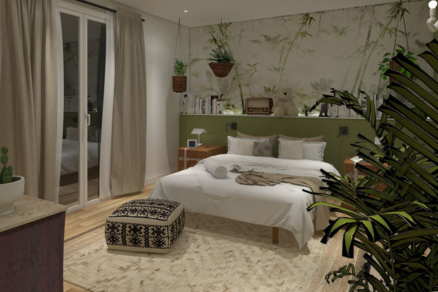 Vue de la chambre 1-renovation-maison-Savy-Berlette