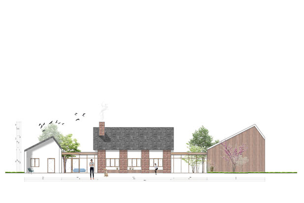 Façade sud-construction-local-Boutigny-Prouais