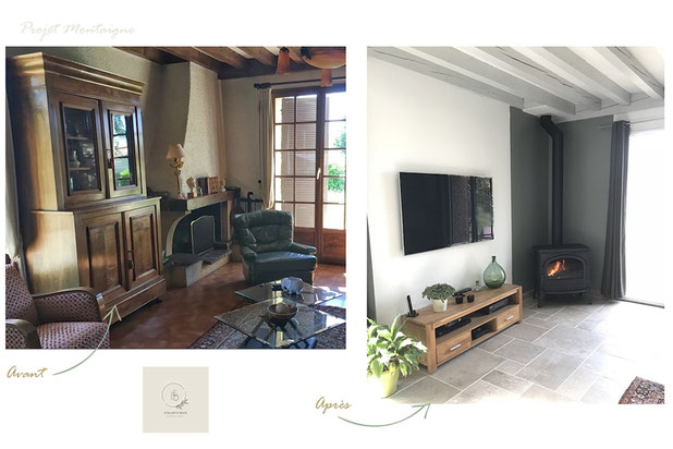 Avant/après séjour-renovation-maison-Montrond-les-Bains