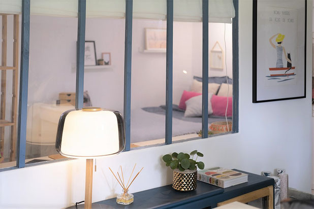 verrière entre bureau et chambre-amenagement-maison-Saint-Just-Malmont