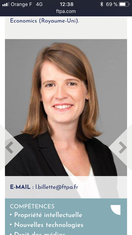 Maître Lauriane Billette, avocat à Paris