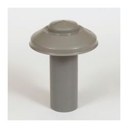 PVC BOUCHON D’ÉVENT À PAR. SIMP.GRIS 80MM SANS PL