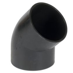 PE AFVOER BOCHT BENOR 125MM 45°