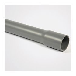 PVC SANITAIR BUIS GRIJS 50x3.0MM 4M LIJMMOF