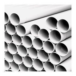 PVC TUYAU EAU DE PLUIE GRIS PERLE 80X1.4MM ROND 3M