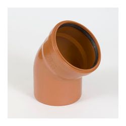 PVC BOCHT 45° RDBR BENOR 110MM MOF/SPIE SN8