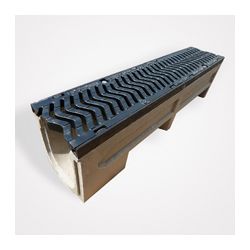 STORA-SUPER 300 + GRILLE FONTE D400 H=365 100CM