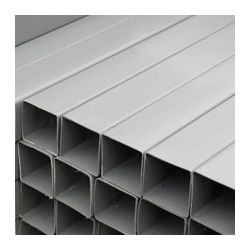PVC REGENWATERBUIS GRIJS 100X100MM VIERKANT 3M