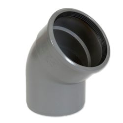 PVC COUDE 45° GRIS BENOR 110MM M/F SN8