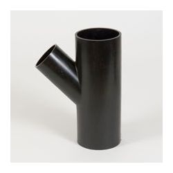 PE AFVOER T-STUK BENOR 125/63MM 45°