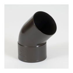 PVC EAU PLUIE COUDE BRUN 80MM 45° M/F