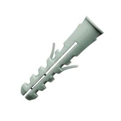 Nylon plug met kraag 6x30