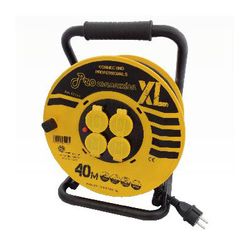 Brennenstu - Kabelhaspel 3x2,5mm - ip 44 - h07rnf 40 m - 4 contactdozen