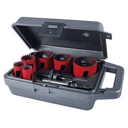 Morse - Koffer van 6 gatzagen + 2 gatzaaghouders 7/8" tot 2"1/2 +gatzaaghoud. mod. 1 +2