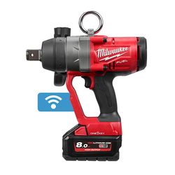 Milwaukee - Slagmoersleutel 18V- 2x8,0ah M18ONEFHIWF1-802X