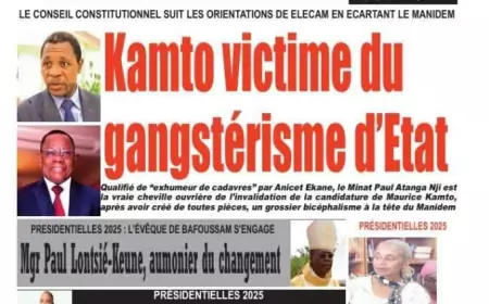 LA REVUE DE LA PRESSE CAMEROUNAISE DE CE MERCREDI 6 AOÛT 2025