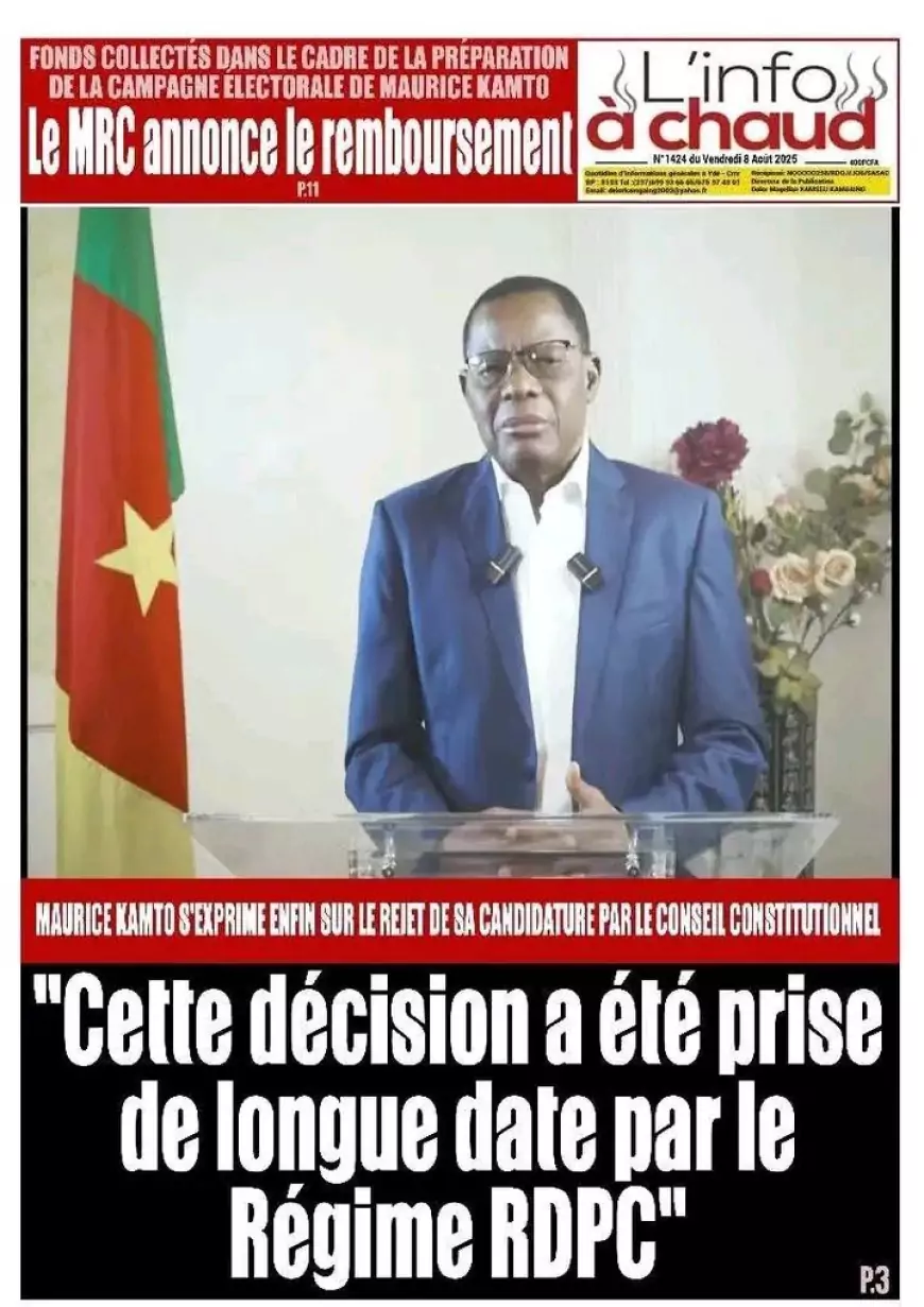 Conséquences politiques de l'exclusion de Kamto selon deepseek
