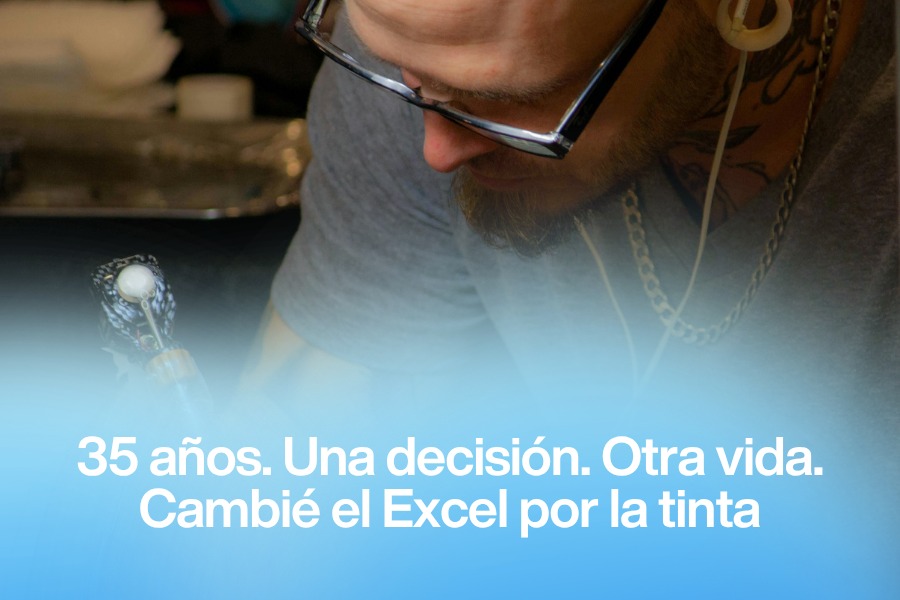 Dejé mi trabajo de oficina a los 35 para tatuar. Esto es lo que pasó.