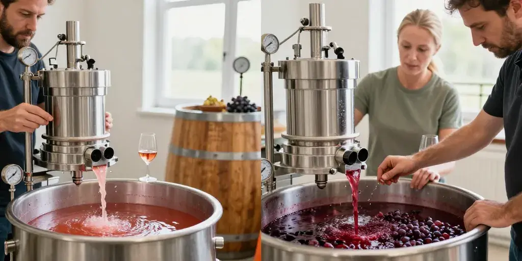 fabrication de vin rouge