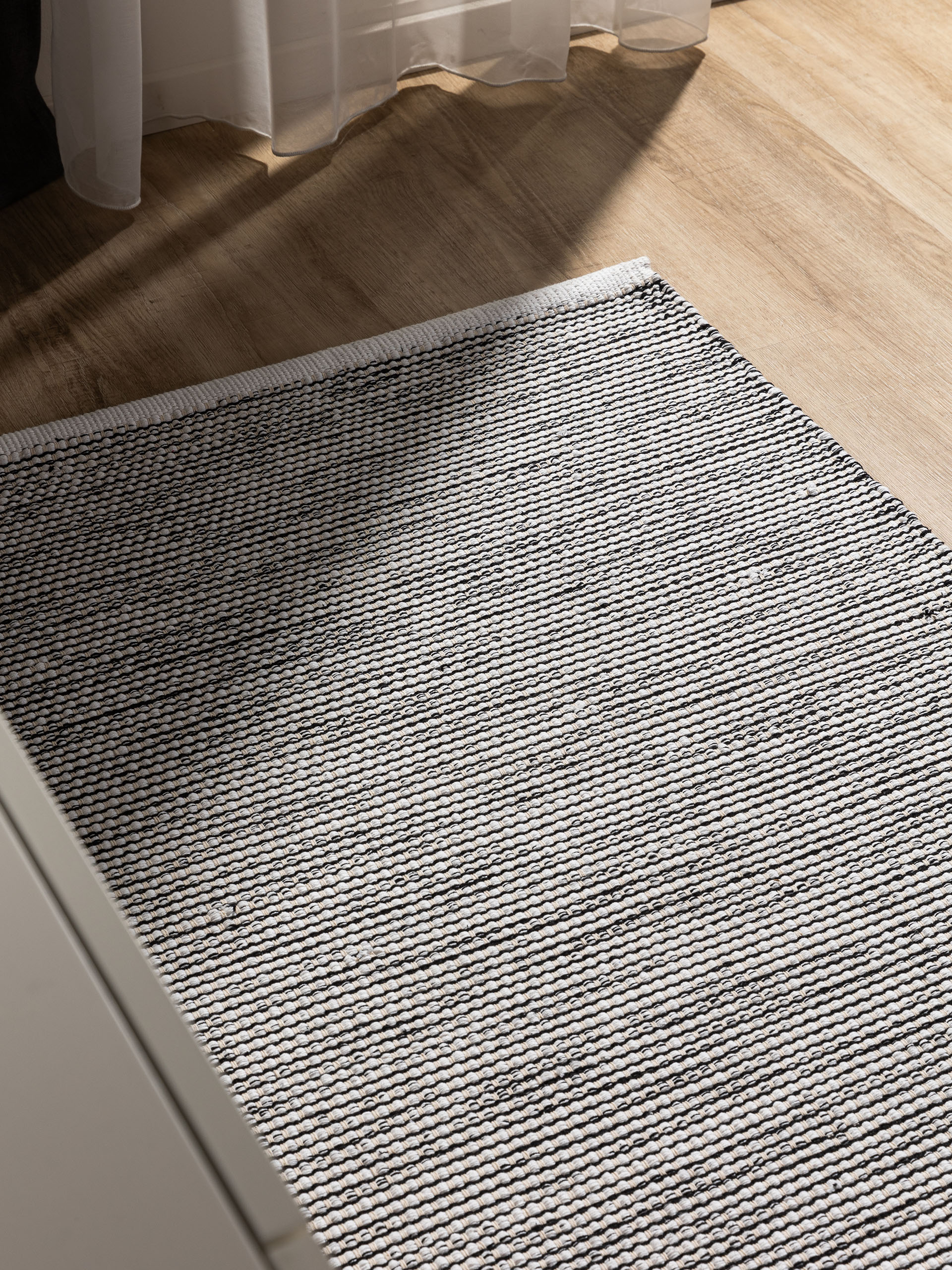 Teppich aus 100% Baumwolle in Beige mit 100% Baumwolle hohem Flor von benuta Basic