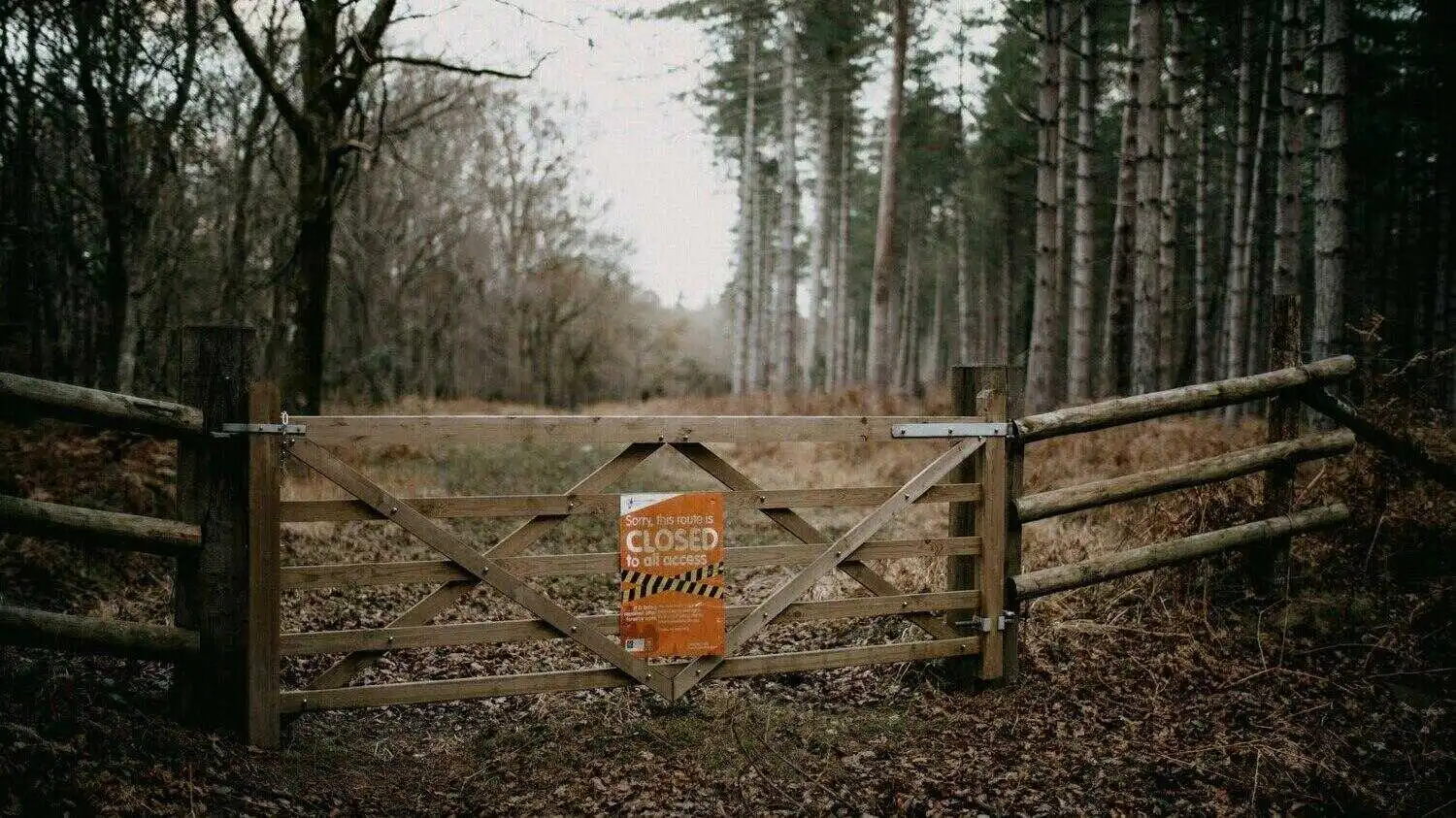 National Park Gate Closed National Park Gate Closed