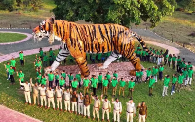 World’s Largest Tiger Statue at Pench Tiger Reserve