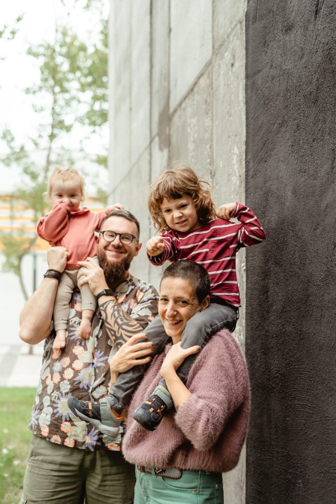 fotografía de familia Vitoria Gasteiz
