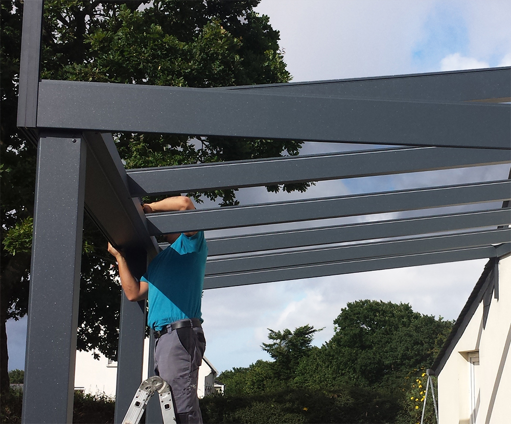 montage carport alu