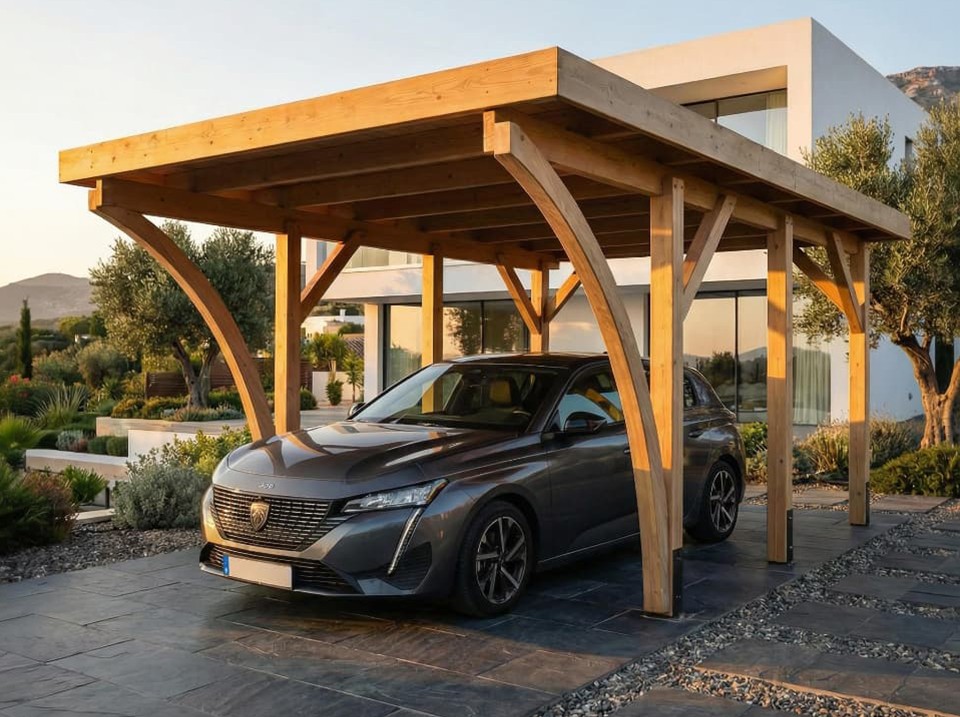 carport bois