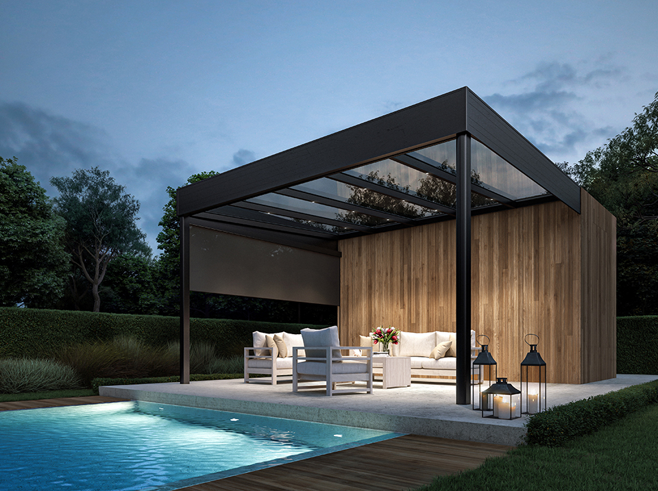 stores pergola aluminium