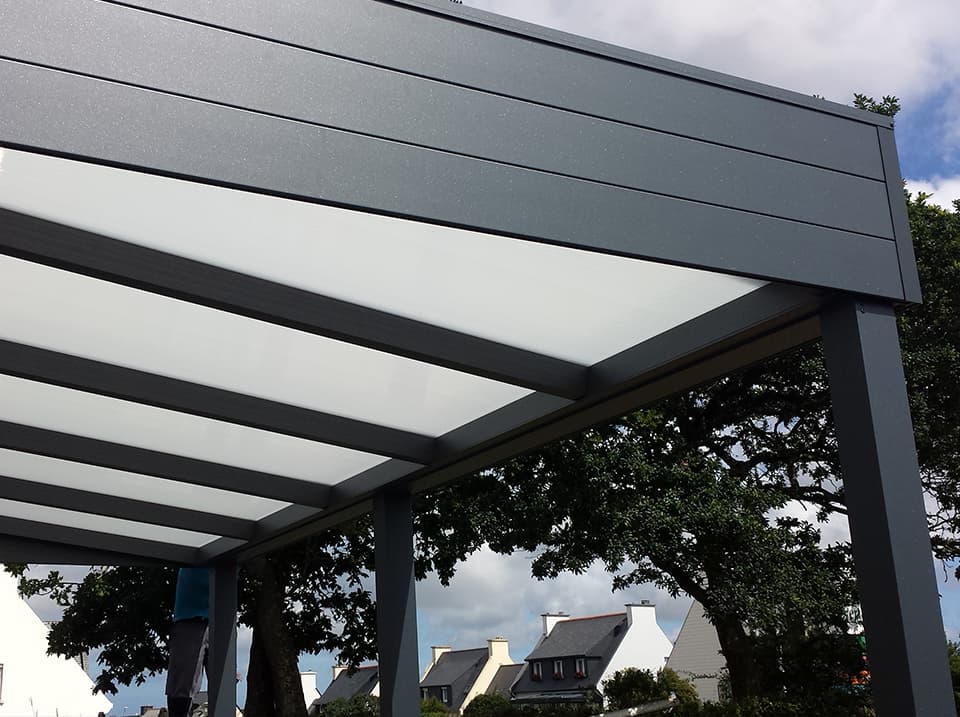 carport adossé alu